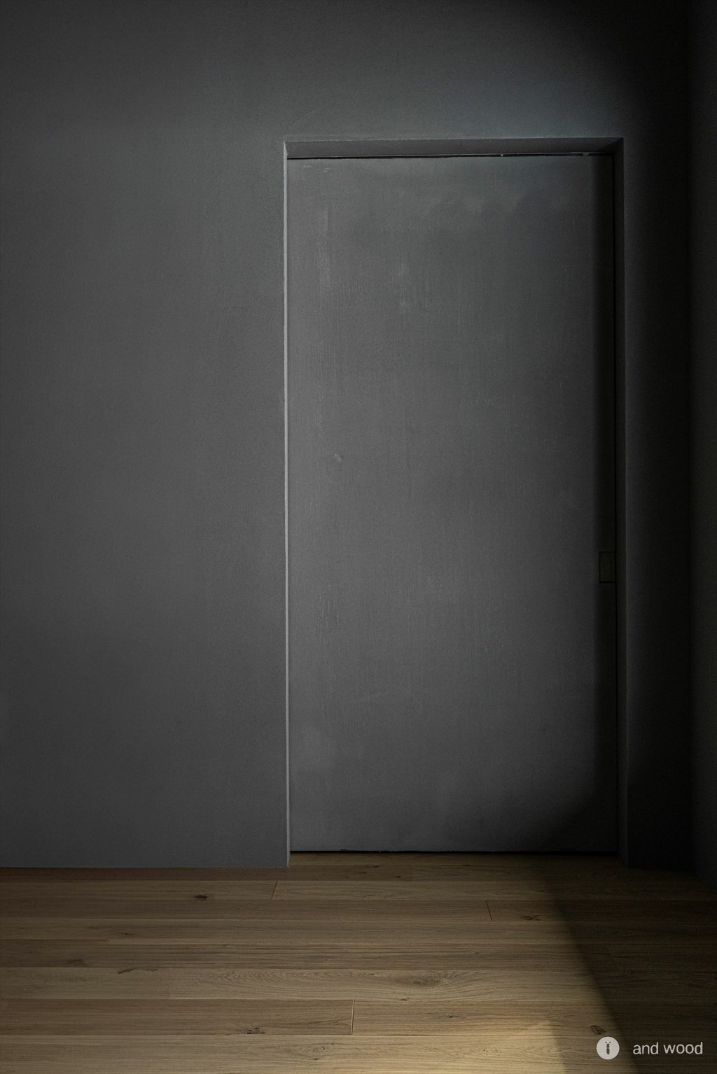 オーク ドライハードペイント　フローリング グレー  床材  平屋 新築 施工例 アンドウッド andwood 7