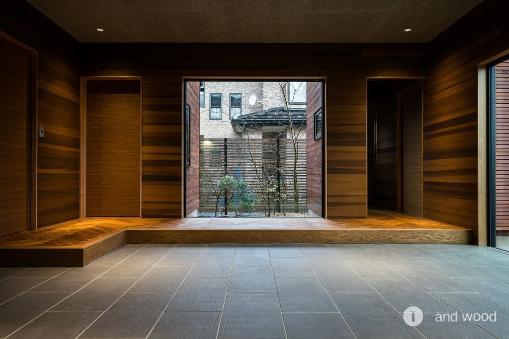 チーク ヘリンボーン フローリング andwood 石田伸一建築事務所 SIA.inc 新潟 3