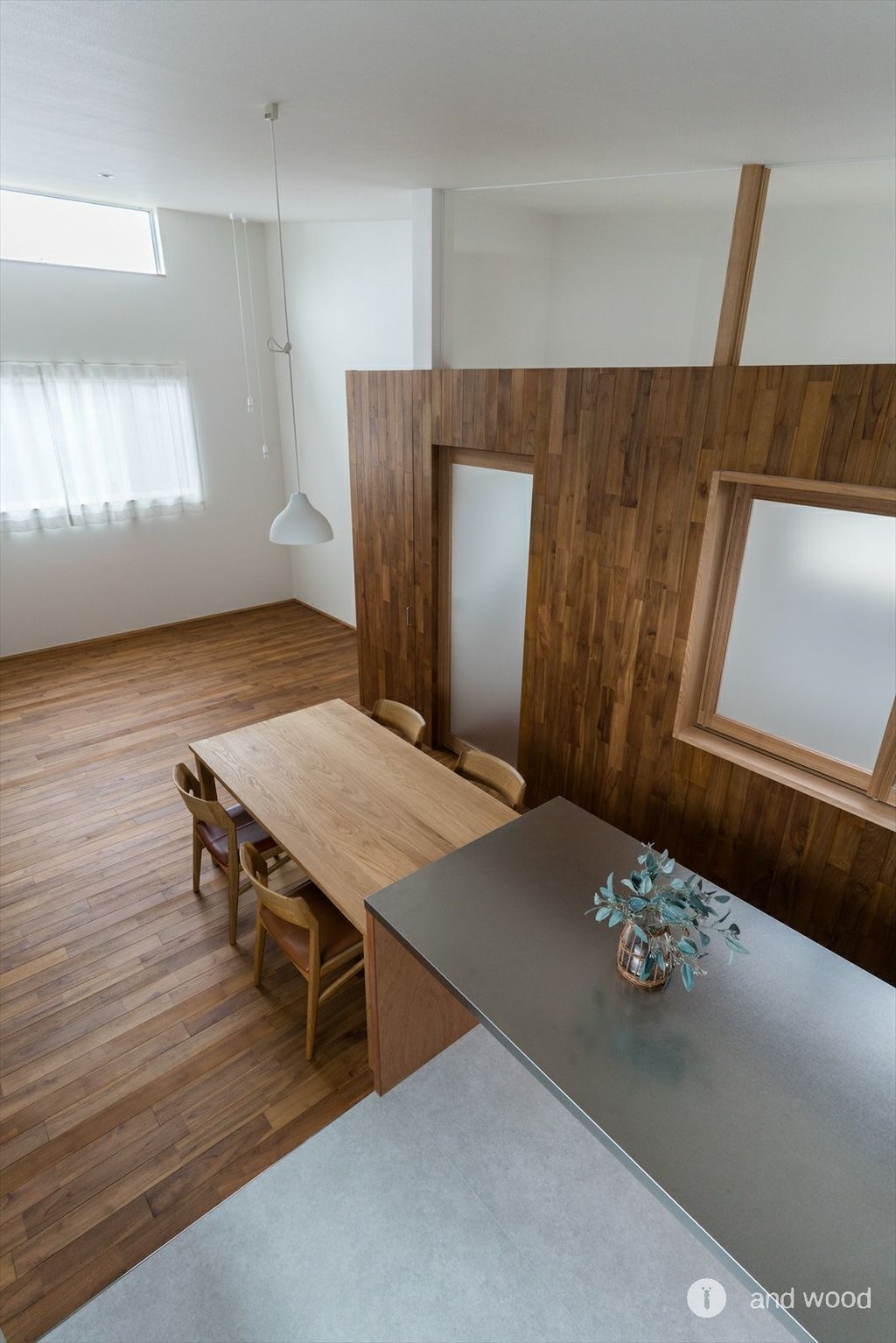 チーク フローリング ウォールパネル アンドウッド andwood 新潟 施工例 2 