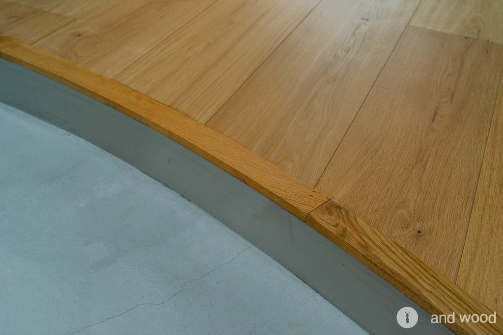 オーク ミズナラ 幅広 斜め 節 フローリング  アンドウッド andwood 施工例 新築戸建 8