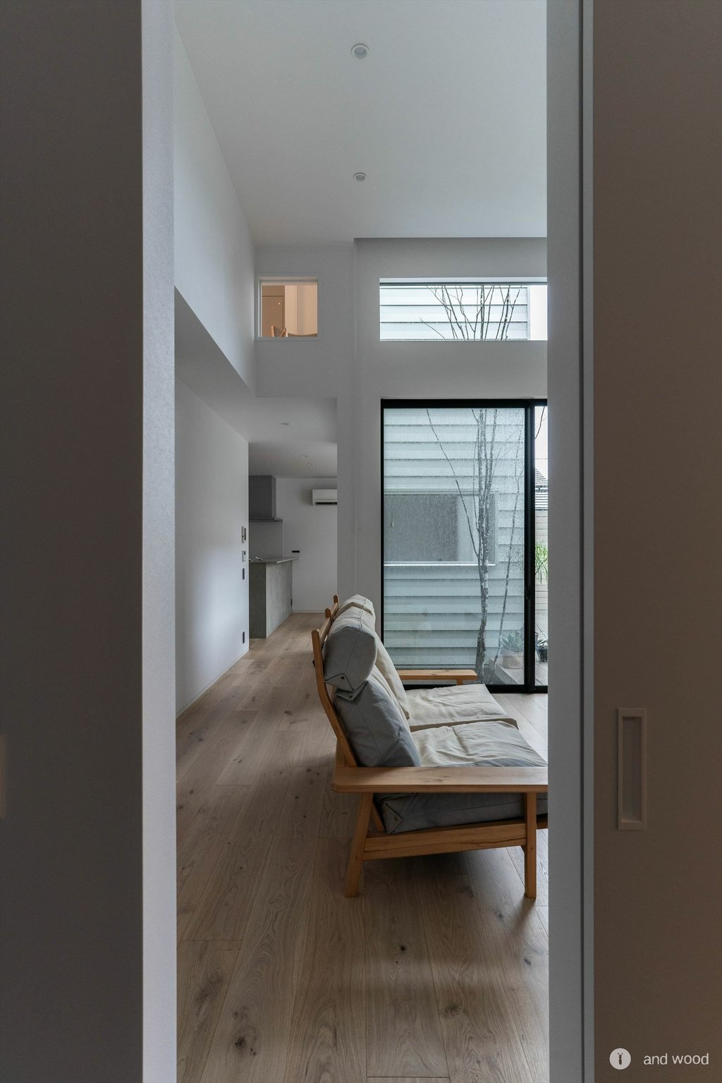 オーク ドライハードペイント　フローリング グレー  床材 新築 施工例 アンドウッド andwood 4