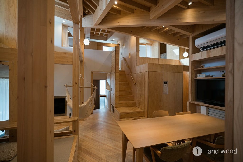 桧 ヒノキ フローリング 無節 アンドウッド 施工例 8