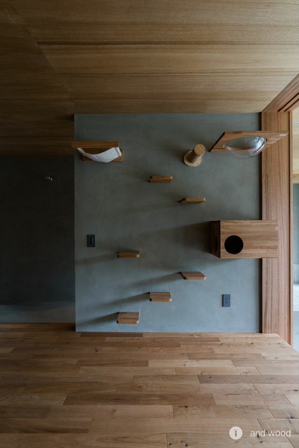 オーク プライウッド フローリング  乱尺 90 アンドウッド andwood 施工例 3