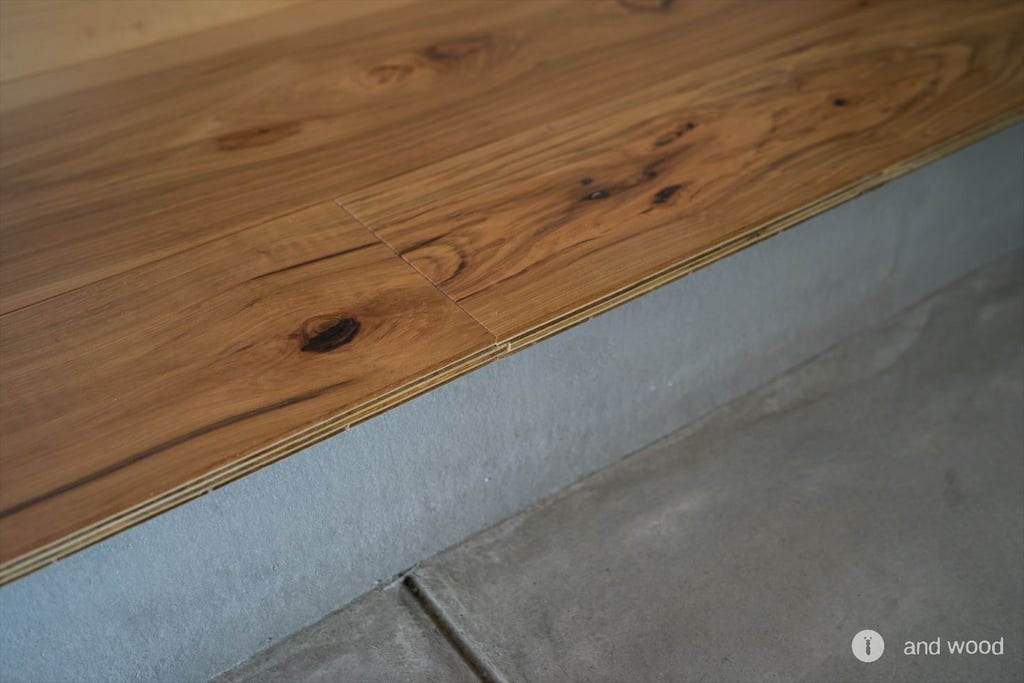 ヒッコリー ピーカン フローリング 新築 施工例 andwood アンドウッド 9