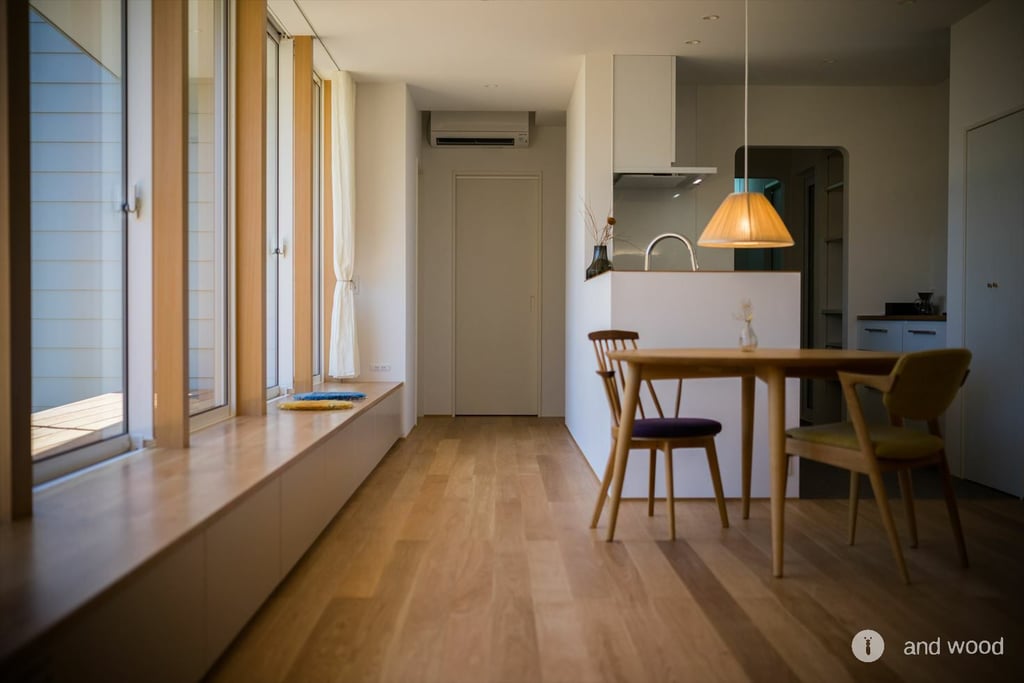 オーク プライウッド フローリング 節無 施工例 アンドウッド andwood 2