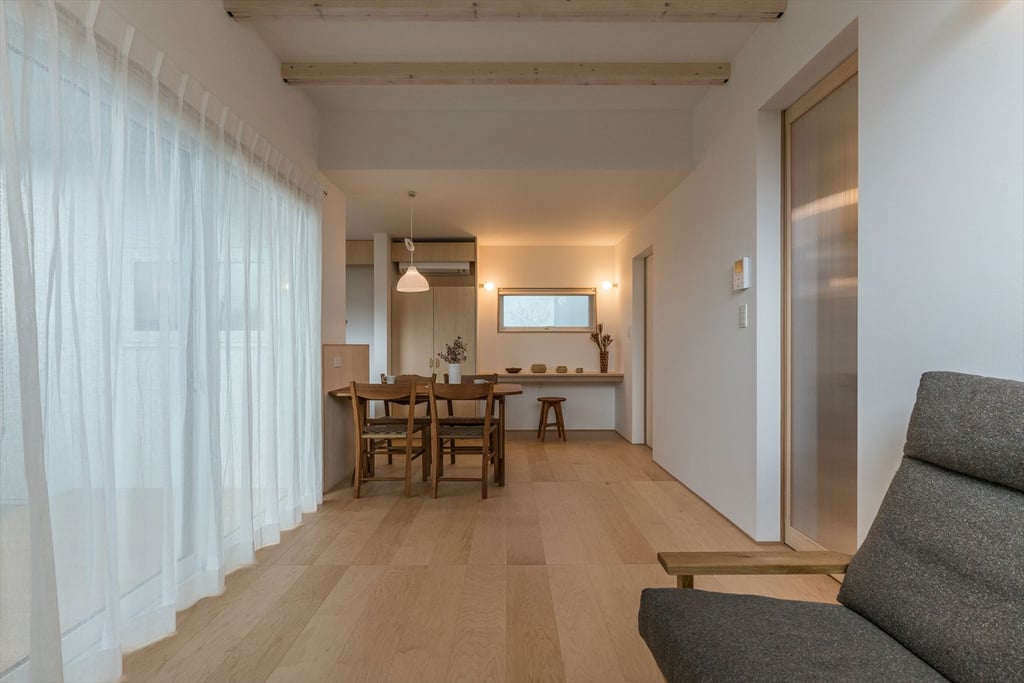 メープル プライウッド すだれ張り フローリング 幅広 施工例 新築戸建 アンドウッド andwood 2