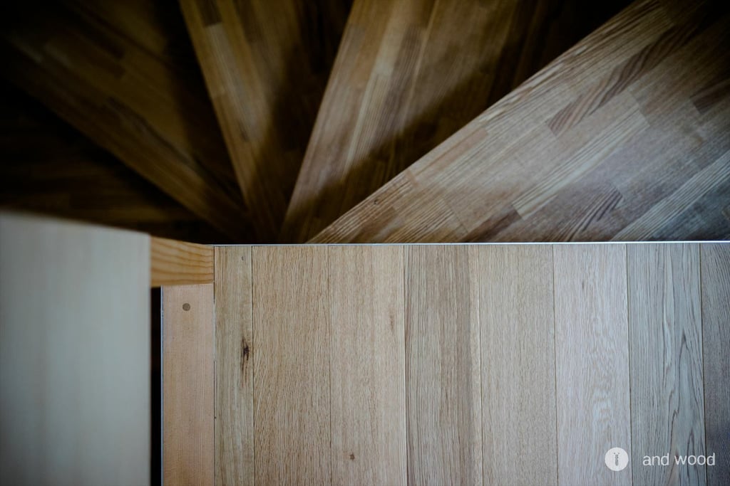 オーク 幅細 乱尺 施工例 アンドウッド andwood キャンプデザイン 3
