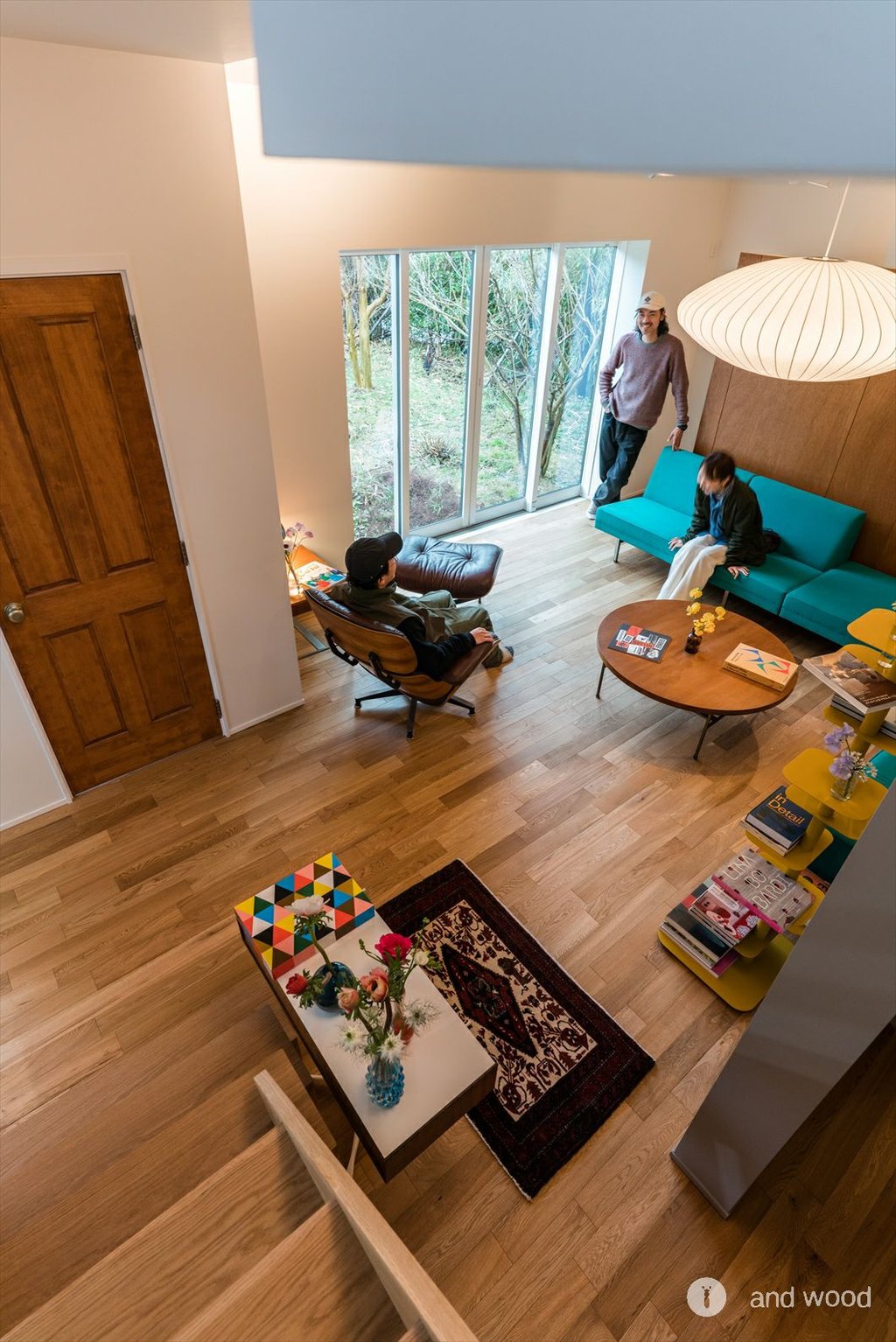 オーク 幅細 乱尺 無垢 フローリング アンドウッド andwood 川見建築 施工例 7