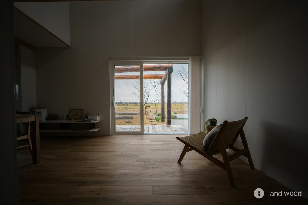 オーク フローリング ミズナラ 150幅 幅広 ドライペイント 施工例 8