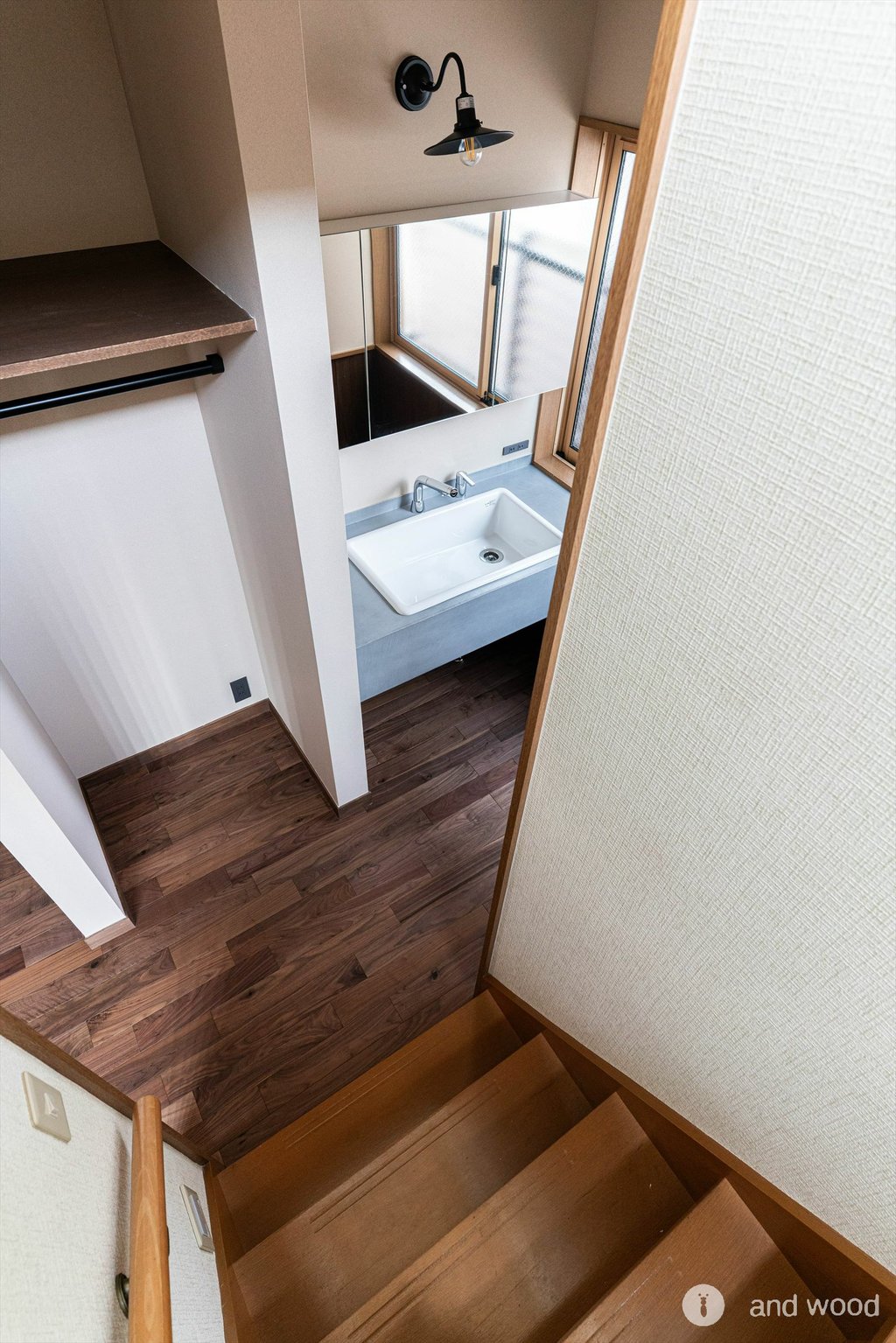 アメリカン ブラック ウォールナット フローリング 幅細 プライウッド andwood アンドウッド 施工例 戸建てリノベ 10