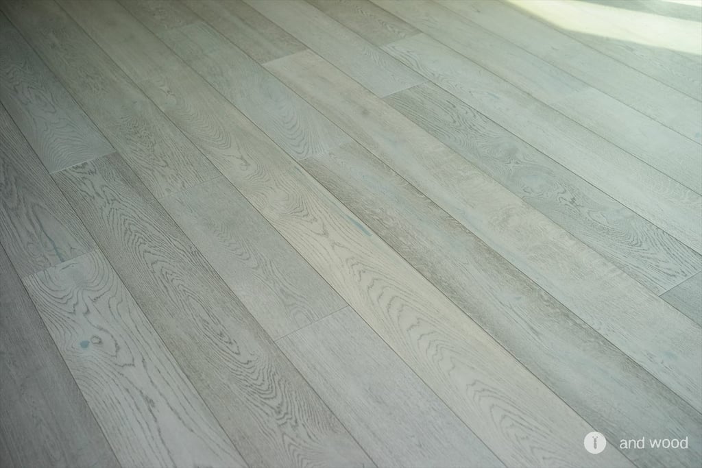 ダスト オーク 幅広 浮造 フローリング ホワイト andwood アンドウッド 施工例 7