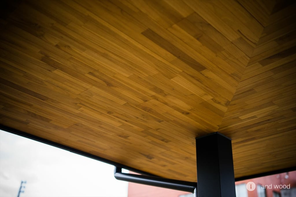 チーク FJL 羽目板 フローリング 施工例 3 andwood アンドウッド