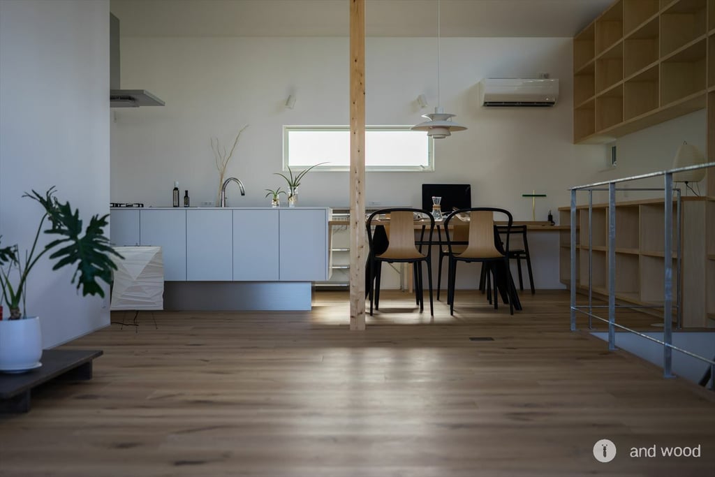 フランス オーク 190幅 幅広 フローリング ドライペイント アンドウッド andwood 施工例 3