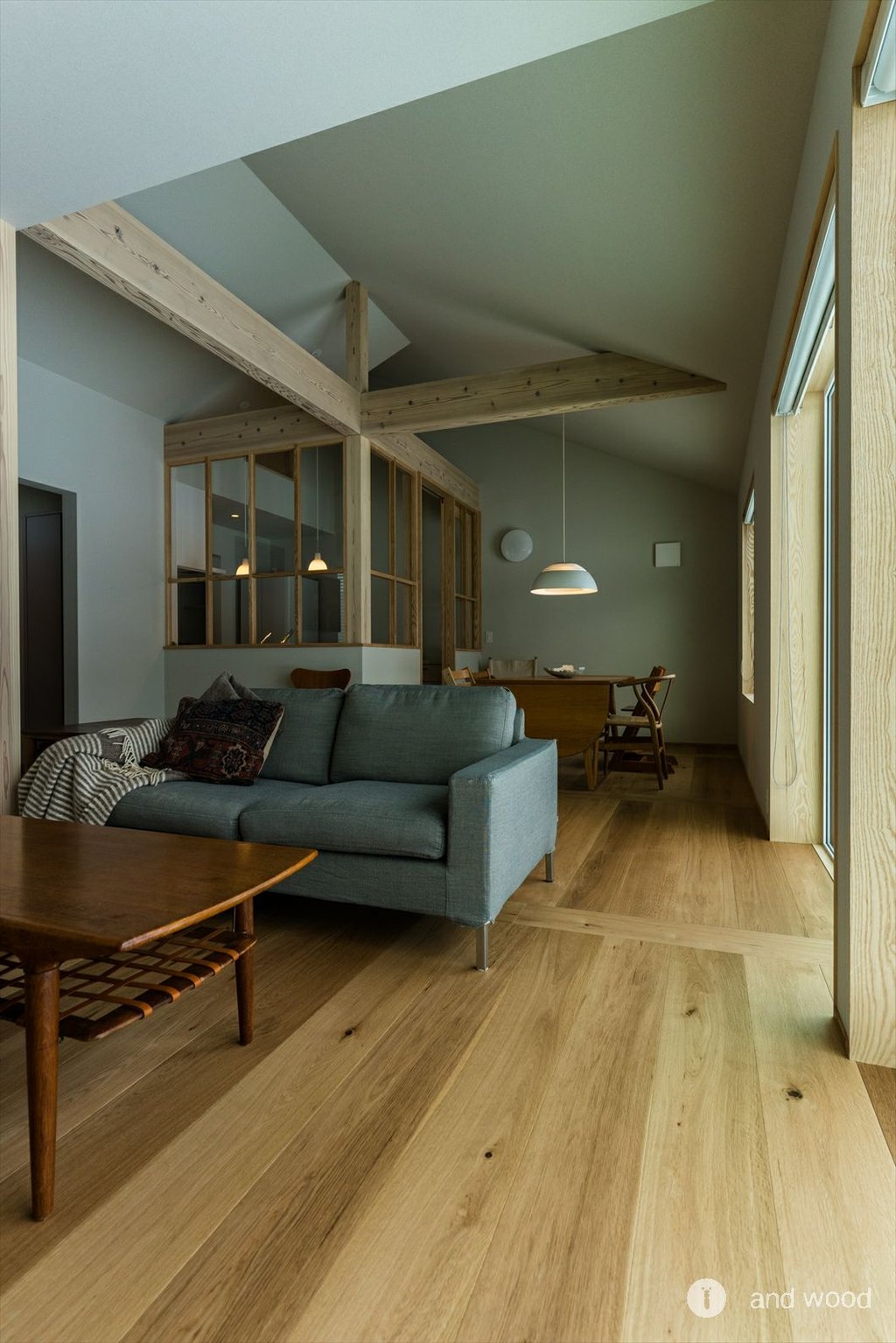 オーク ミズナラ 施工例 アンドウッド andwood 朝鮮張り 4