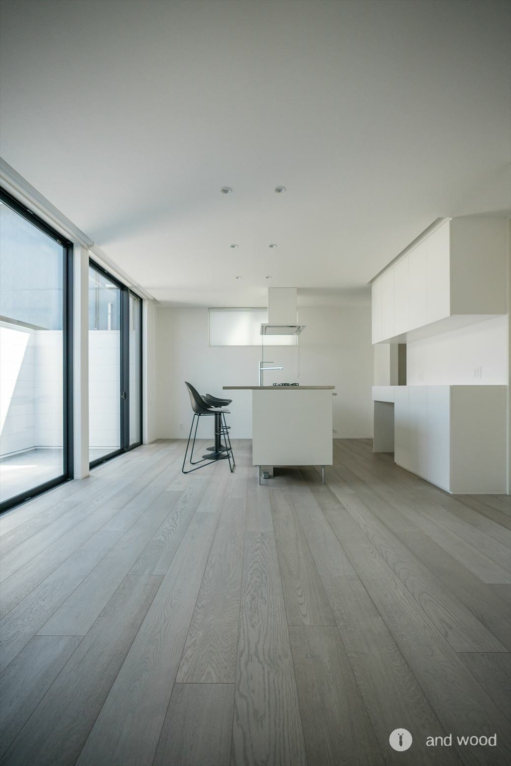 ダスト オーク 浮造 フローリング ホワイト andwood アンドウッド 施工例 5