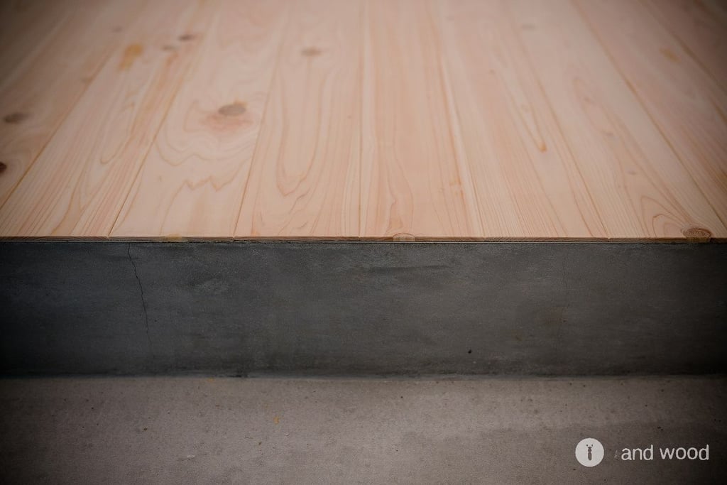 桧 ヒノキ 一枚もの 節あり フローリング andwood アンドウッド 施工例 6