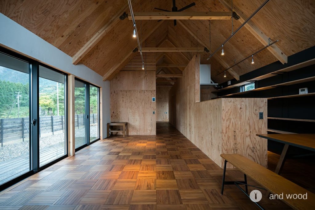 チーク パーケット 9Ｐ フローリング 施工事例 アンドウッド andwood 1