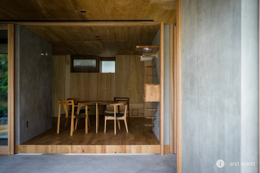 オーク プライウッド フローリング  乱尺 90 アンドウッド andwood 施工例 2