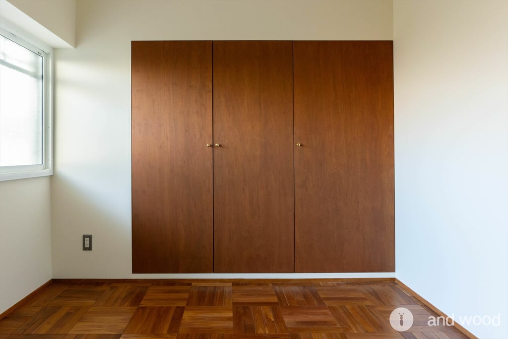 チーク パーケット ５P フローリング 施工例 マンションリノベーション 10