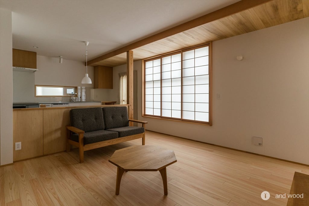 ヒノキ 桧 無節 フローリング 施工例 アンドウッド andwood 新潟 2