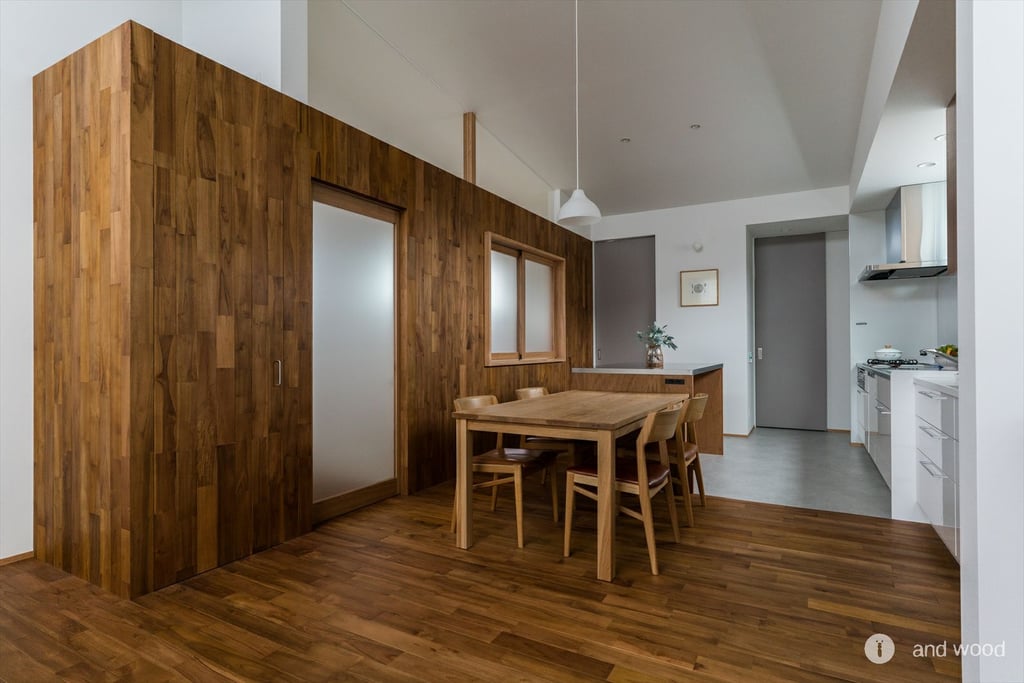 チーク フローリング ウォールパネル アンドウッド andwood 新潟 施工例 6