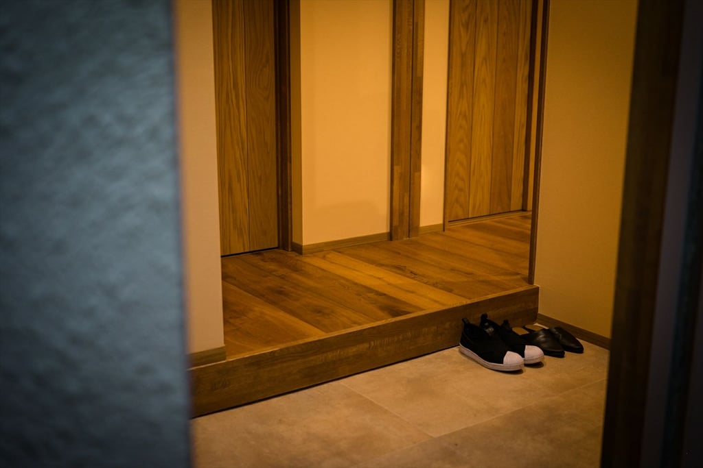 オーク プライウッド スモーク 燻製 フローリング アンドウッド 施工例 3