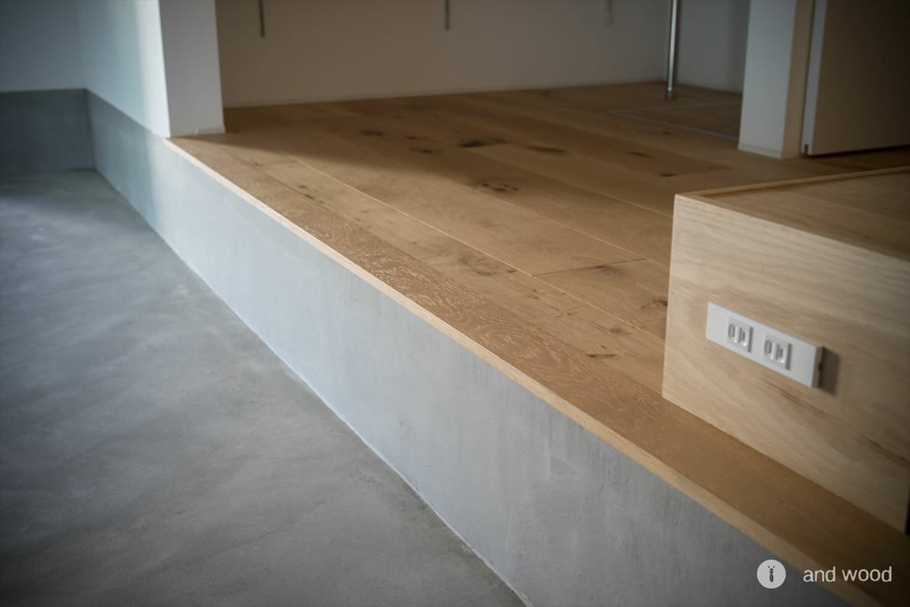 フランス オーク 190幅 幅広 フローリング ドライペイント アンドウッド andwood 施工例 6