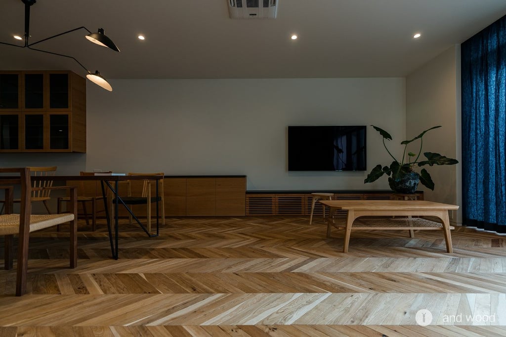 オーク フレンチ ヘリンボーン アンドウッド 施工例 6