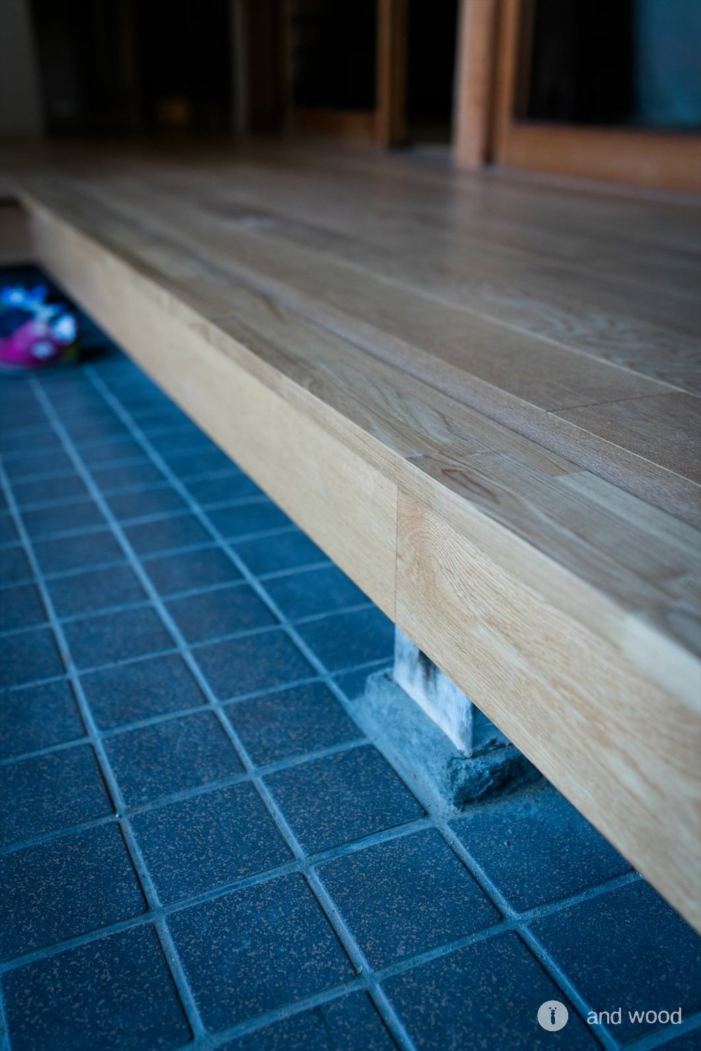 オーク 節無し フローリング アンドウッド andwood 施工例 4