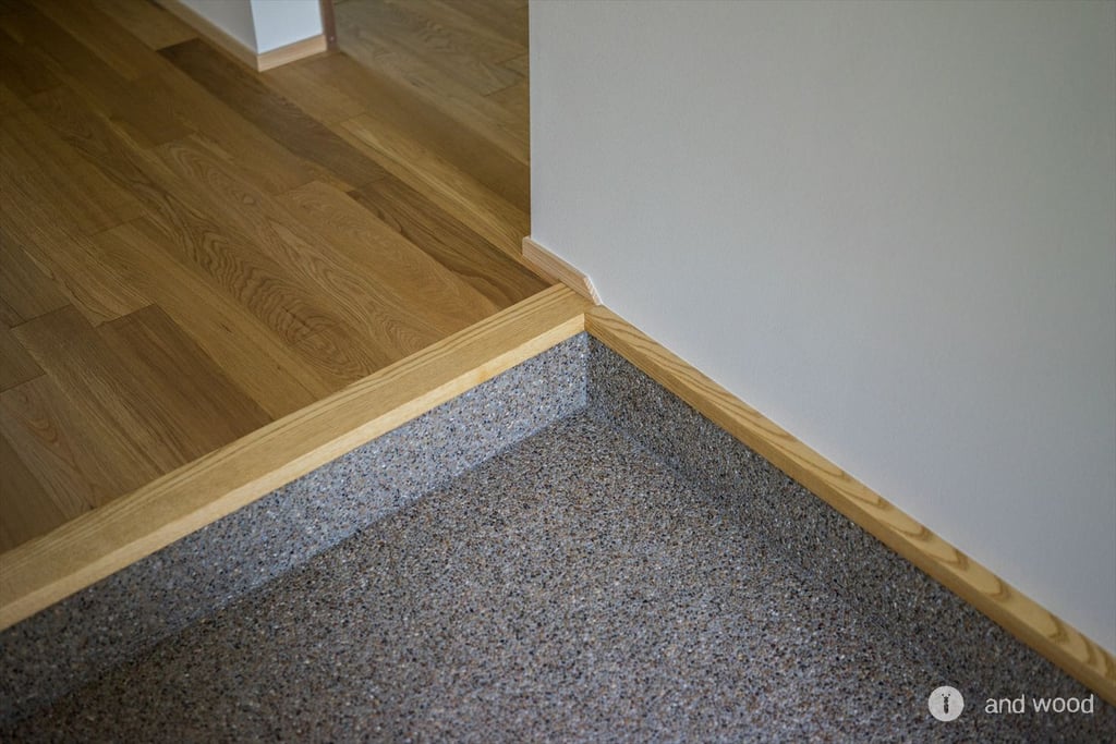 オーク 幅細 乱尺 無垢 フローリング アンドウッド andwood 宮崎建築 施工例 10