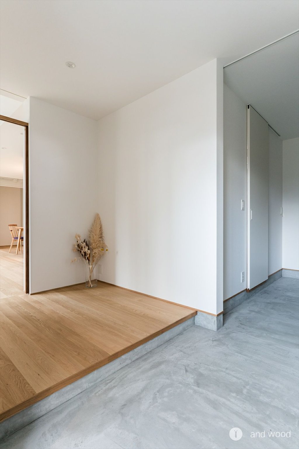 オーク ミズナラ 90幅 幅細 ナチュラル フローリング スダレ張 新築戸建て アンドウッド andwood 12