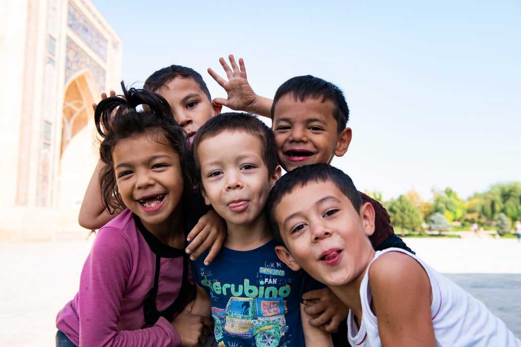 Portraits Fotografie mit Kinder in Usbekistan