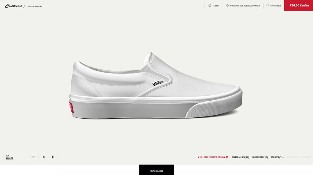 wähle die Slip On aus / select Slip On