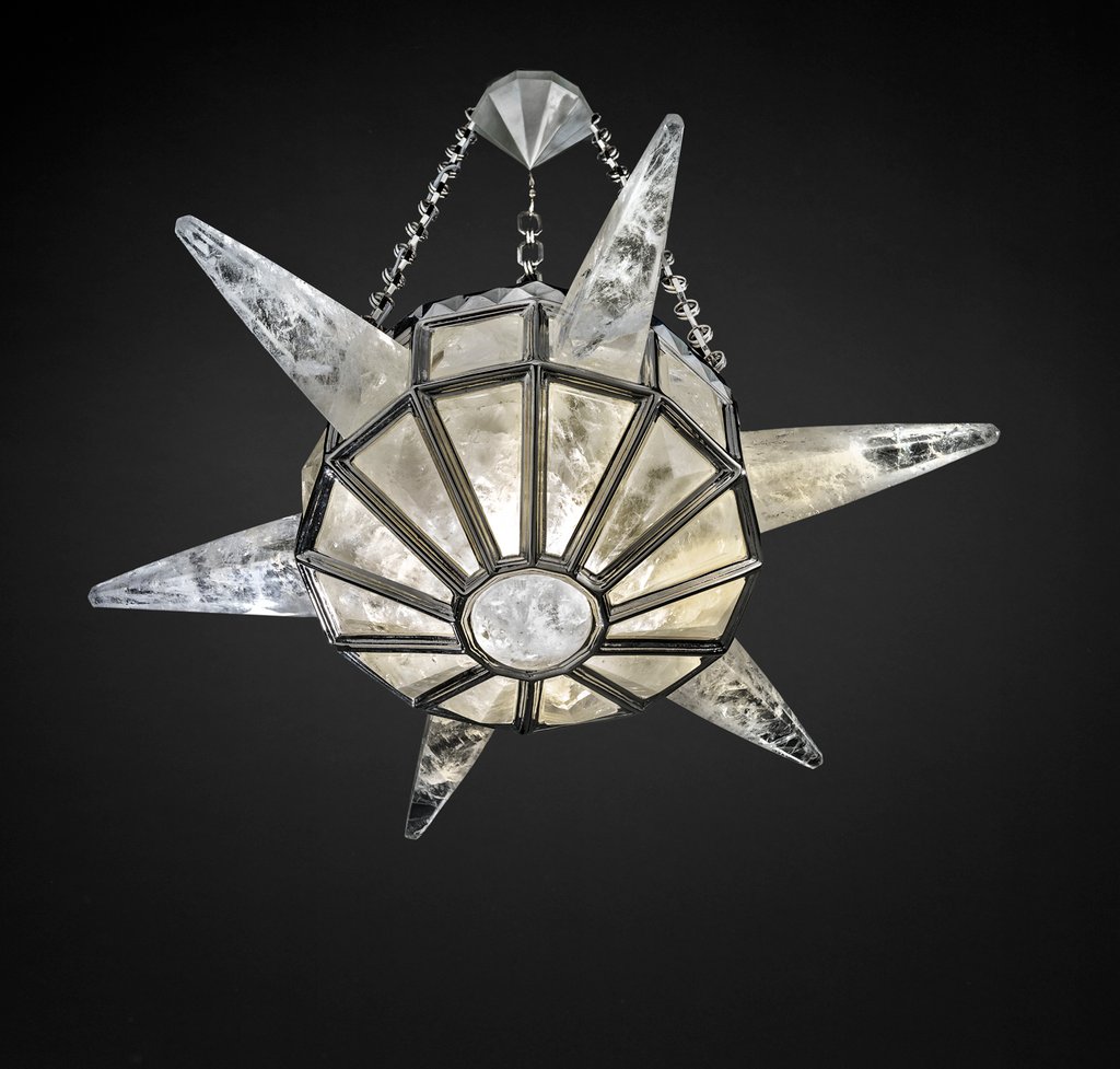rock Crystal chandelier.Alexandre VOSSION DESIGN