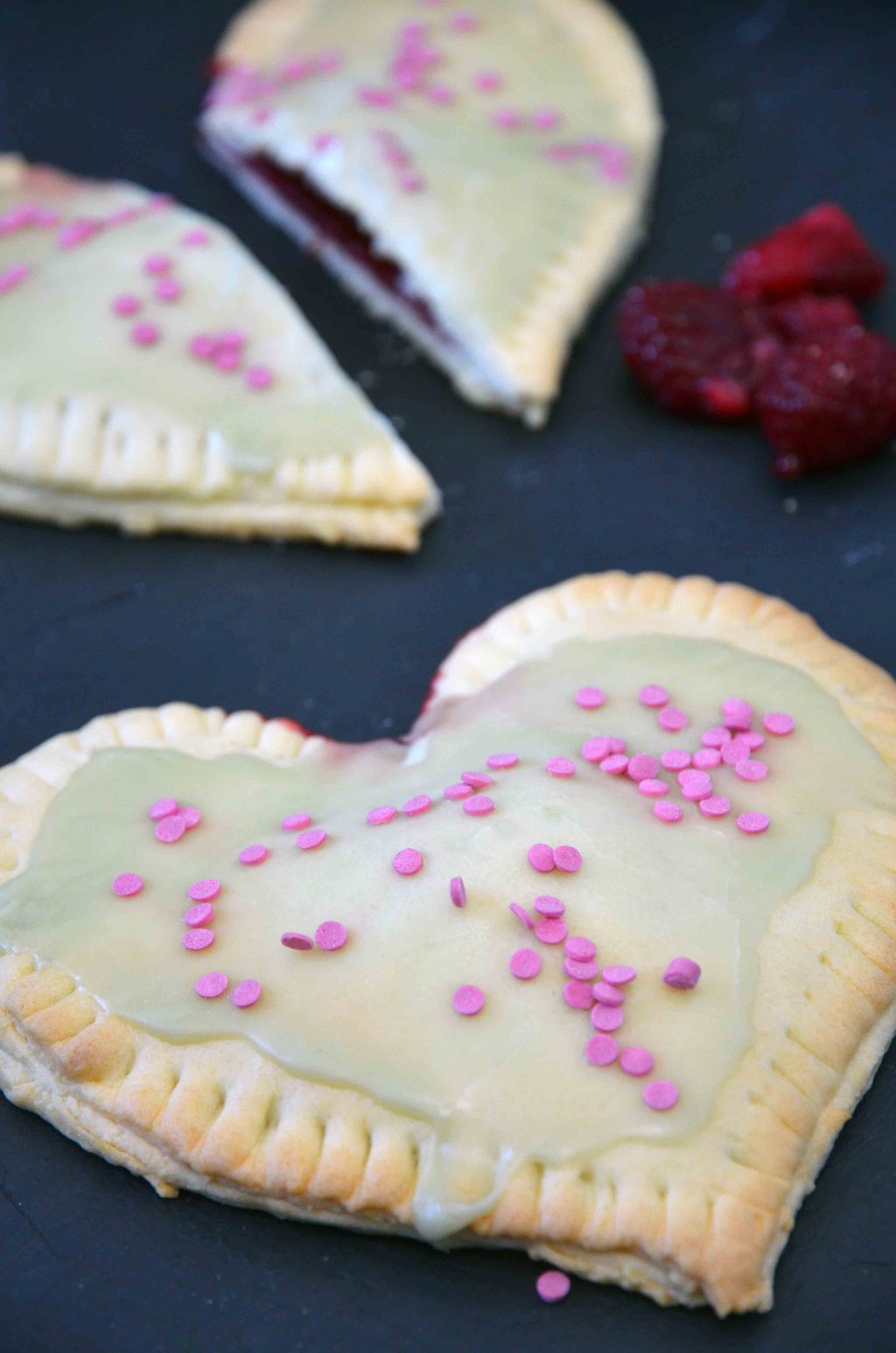 ... in Herzform zum Teilen, Verschenken und selbst Vernaschen.