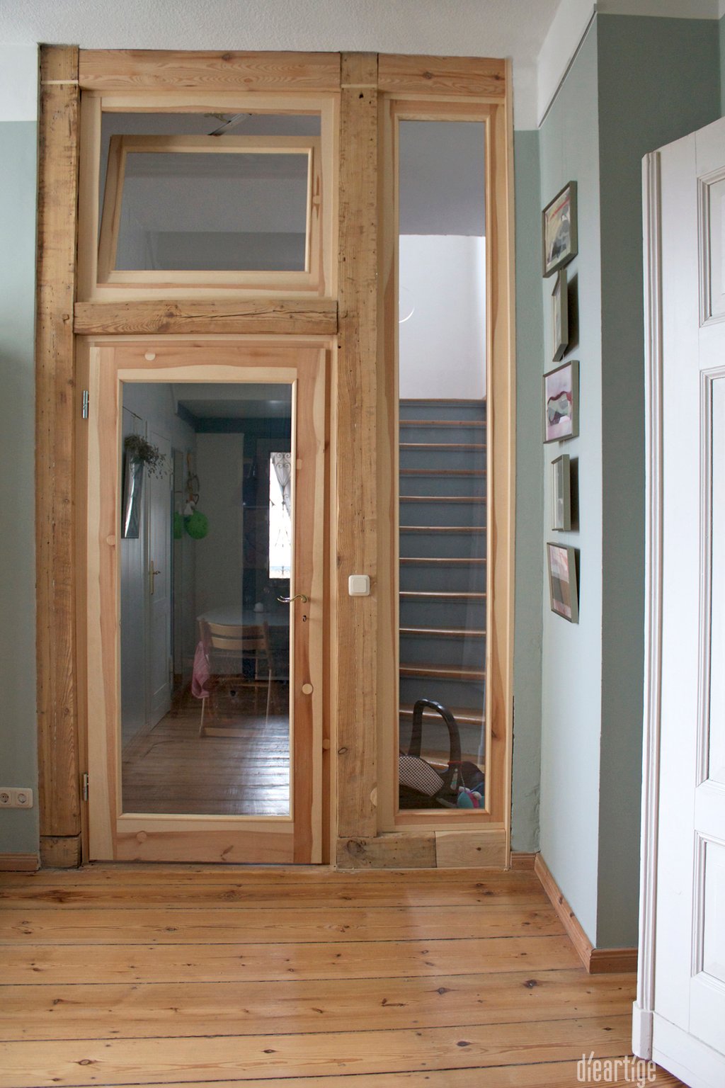 dieartige -Gestaltung | EssZi // Fam. F. | Holzrahmentür mit integriertem alten Balken