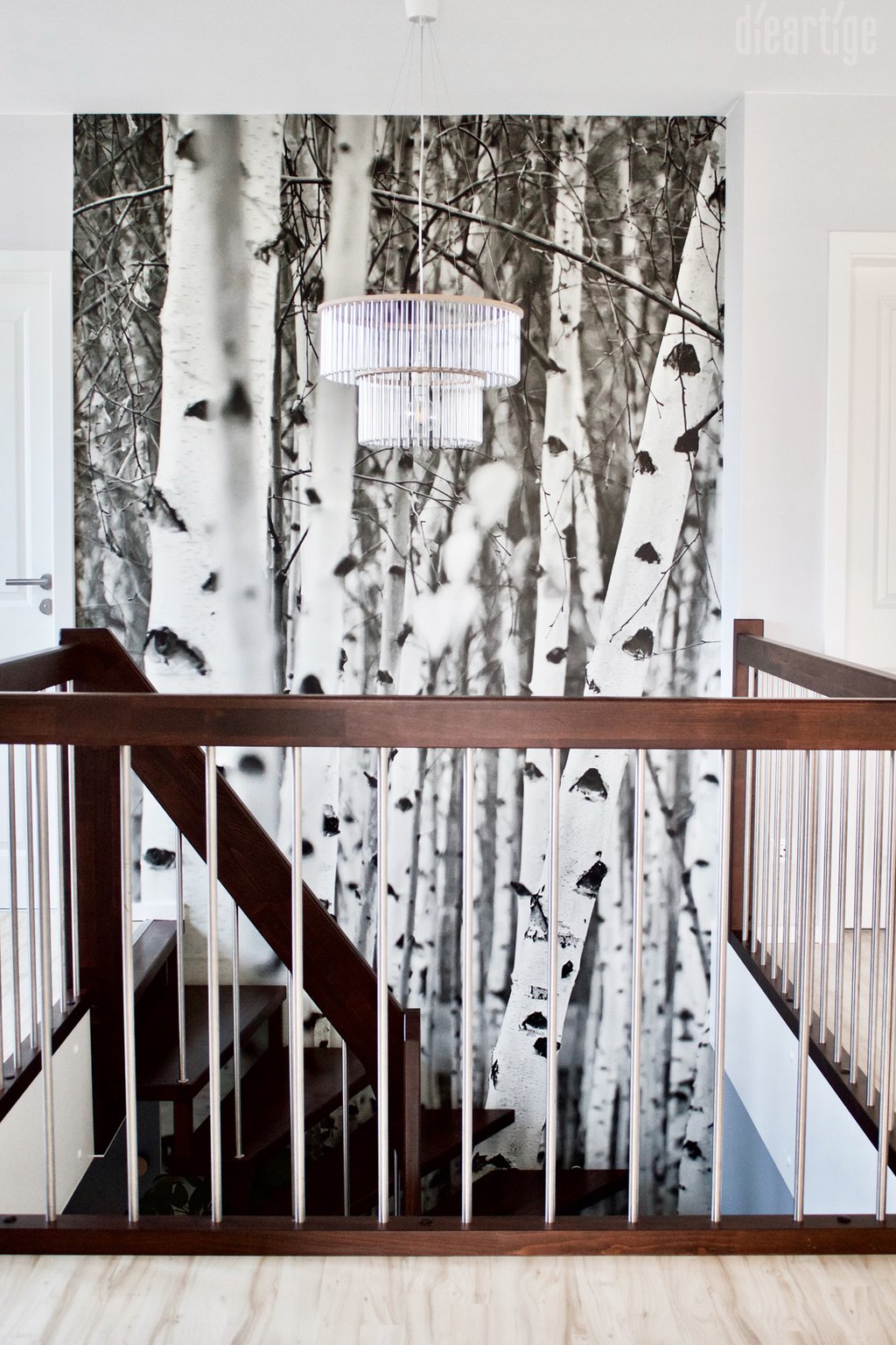 Fam. Z. | Galerie | Fototapete Birkenmotiv | Pendelleuchte "Maria SC"