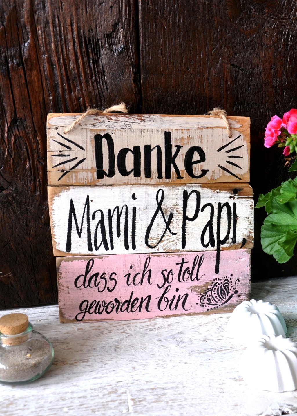  Danke Nr. 3  ca. 25cm/25cm   Fr. 38.-