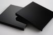 Black Gloss 5mm Rectangle/Square - Laser cut
