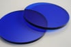 Tinted Dark Blue 3mm Circle - Cut&Polish