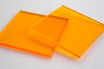 Tinted Orange 3mm Rectangle/Square - Cut&Polish