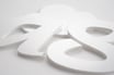 White Gloss 2mm Custom shape - Laser cut