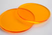 Tinted Orange 3mm Circle - Laser cut