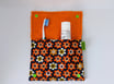 Pochette à brosse à dents fleurs orange