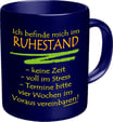 Tasse zum Ruhestand