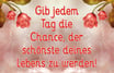 Prosecco ''Gib jedem Tag die Chance.."