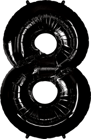 Zahl schwarz 8