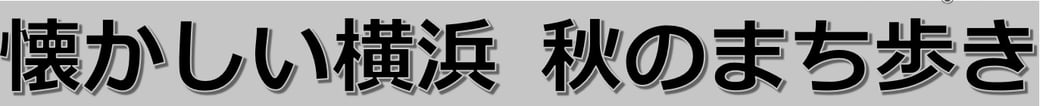 懐かしい横浜 秋のまち歩き
