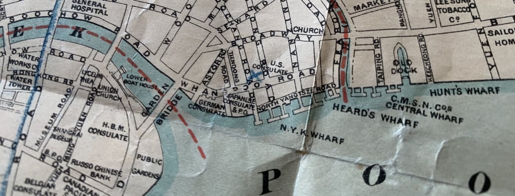 1904 map with the Astor Road visible. From the MOFBA collection.