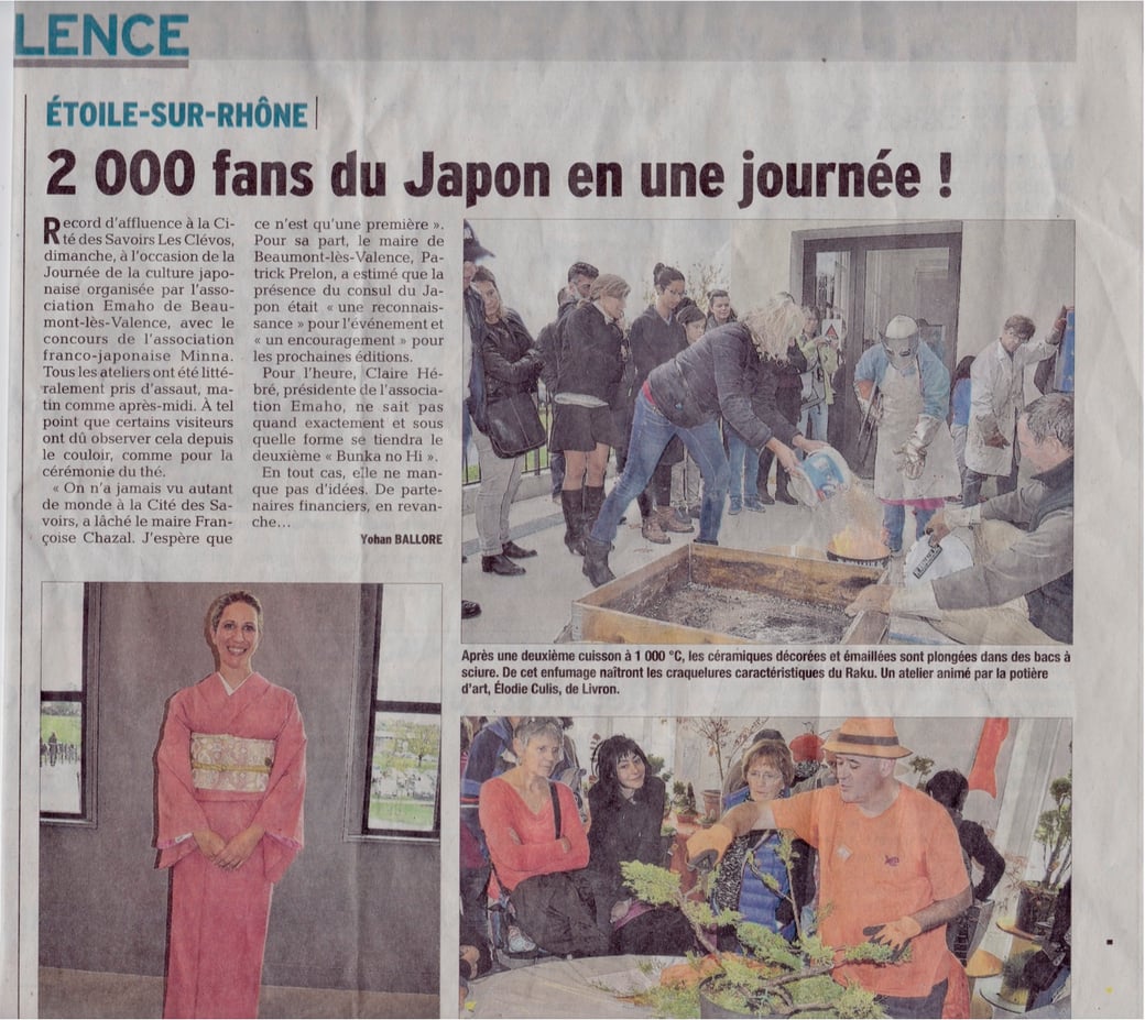 Article du Dauphiné Libéré du mardi 8 novembre 2016